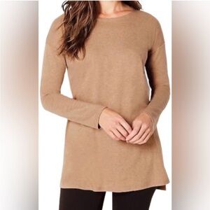 J. Jill simply supima crew neck tunic long sleeve top shirt extra large neutral